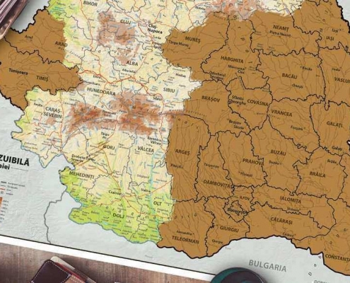 Harta Răzuibilă a României